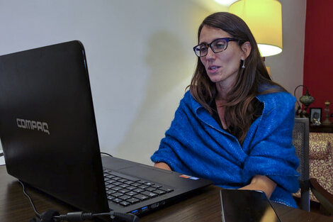 Gómez Alcorta habló por videoconferencia.