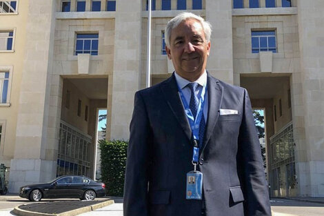 El embajador Federico Villegas ante el Consejo de Derechos Humanos de la ONU.