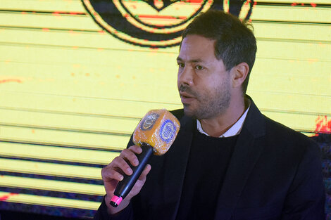 El presidente de Rosario Central Rodolfo Di Pollina. (Fuente: Sebastián Granata)