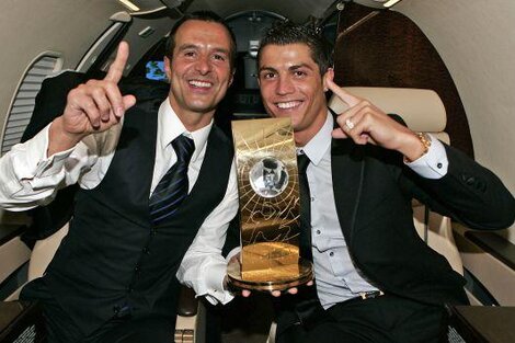 El portugués Jorge Mendes, representante de Cristiano Ronaldo y de un sinfín de jugadores.