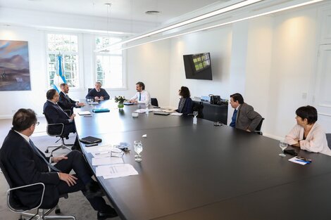 Reunión del gabinete económico en Olivos