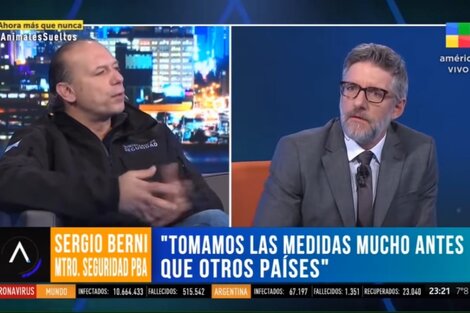 El show de Sergio Berni que decepcionó a Luis Novaresio