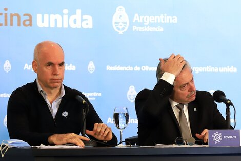 El distanciamiento social entre Fernández y Larreta