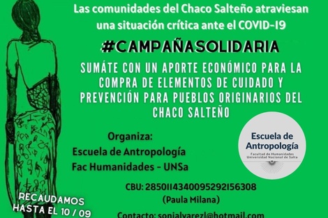 Campaña para reunir insumos de cuidado para comunidades indígenas 