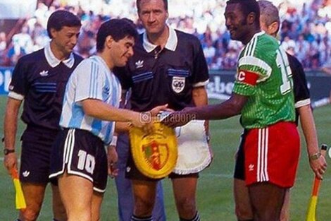 El emotivo recuerdo de Maradona al capitán de los "Leones Indomables"