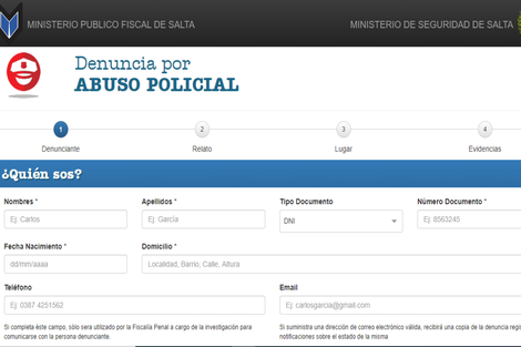 Se puede denunciar la violencia policial por una web