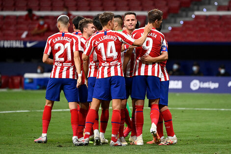 El Atlético tuvo que alterar sus planes por los positivos de Ángel Correa y Vrsaljko. (Fuente: AFP)