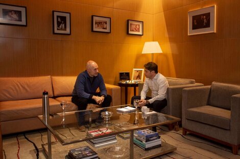 Horacio Rodríguez Larreta y Axel Kicillof se reunieron ayer en la sede porteña.