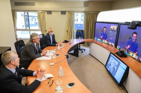 El presidente Alberto Fernández mantuvo una videoconferencia con el titular del laboratorio AstraZeneca, Pascal Soriot, que desarrollará la vacuna contra el coronavirus en el país.  