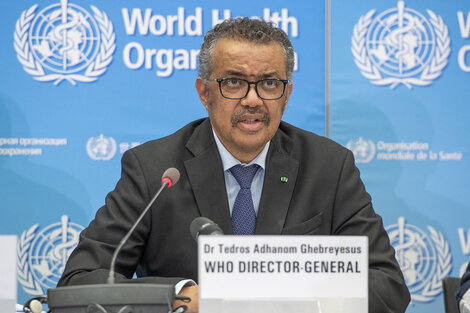 Tedros Adhanom Ghebreyesus, máxima autoridad de la OMS. 