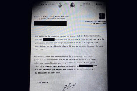 Qué es el burofax, la herramienta que usó Messi para rescindir su contrato