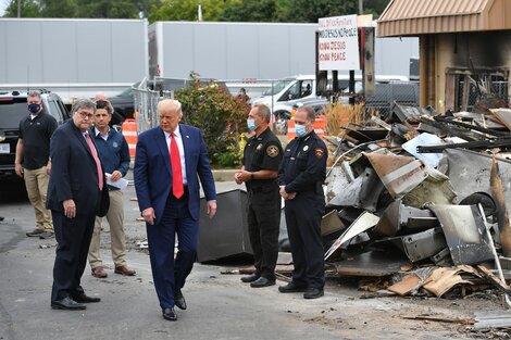 Donald Trump llevó su campaña a Kenosha, Wisconsin, foco de las protestas contra la violencia policial