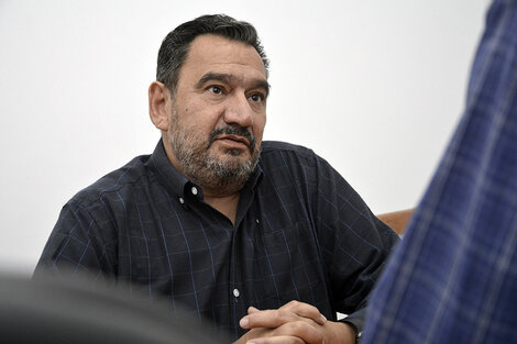 Claudio Leoni, secretario general de la Festram. (Fuente: Sebastián Vargas)