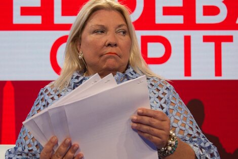 Elisa Carrió acusó a Sergio Massa de "golpista" y "traidor a la patria"