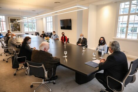 La reunión de Alberto Fernández con los Intensivistas.