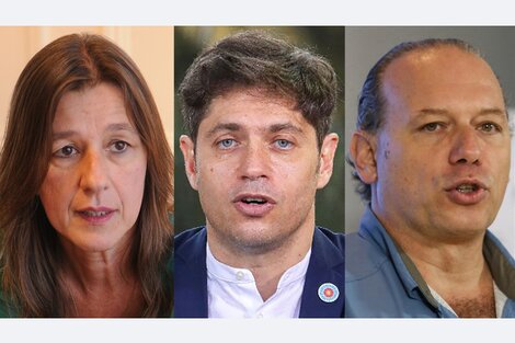 Sabina frederic, Axel Kicillof y Sergio Berni. 