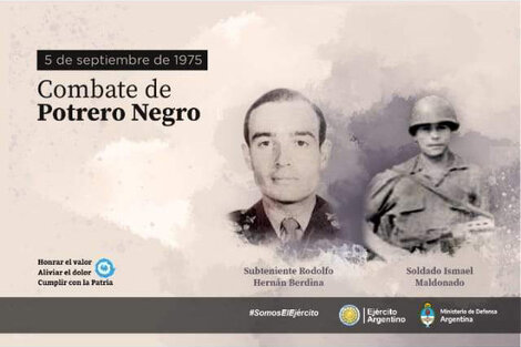 Sin hacer referencia a los delitos de lesa humanidad que cometió la fuerza en el Operativo Independencia, el Ejército argentino reivindicó a efectivos que murieron “en cumplimiento del deber militar”. 