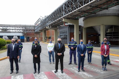 El presidente Alberto Fernández participó del anuncio del plan de inversiones 2020 de la Cervecería y Maltería Quilmes.