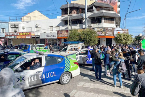 Cómo fue la protesta policial en Lanús