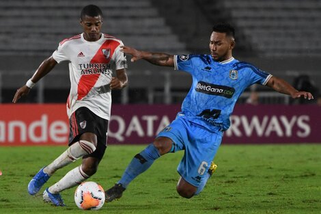 River-Binacional, un partido que se jugó hace más de seis meses.