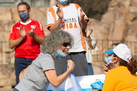 Agredieron a periodistas en la marcha anticuarentena en Salta 