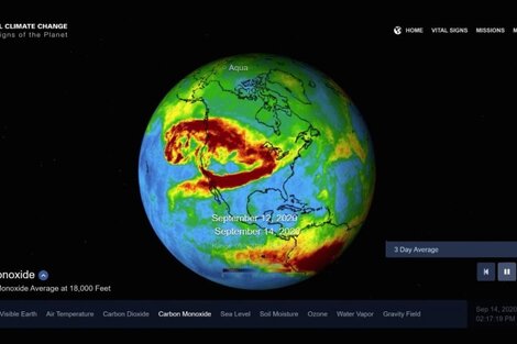 Incendios en California: una nube de monóxido de carbono cubre Norteamérica