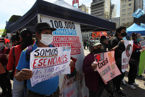 Reclaman que se reconozca como trabajadores esenciales a integrantes de organizaciones sociales