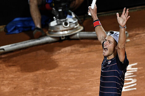 Masters de Roma: Schwartzman derrotó a Nadal y se metió en semis