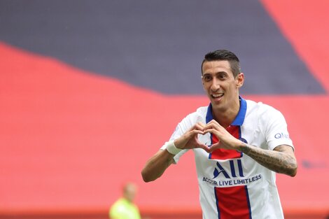 Di María hizo un gol en la victoria del París Saint Germain