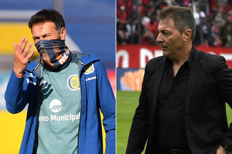 Los técnicos Kily González y Frank Kudelka. (Fuente: Prensa Carc/Sebastián Granata)