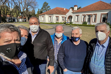 La cúpula cegetista visitó Olivos y conversaron del acto con el Presidente.