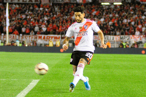 Casco entrenó para volver a jugar en River