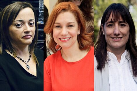 Cecilia Moreau, Karina Banfi y Romina del Pla, estuvieron presentes en la sesión que terminó con la renuncia de Ameri