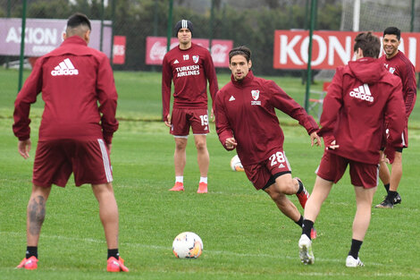 River se entrenó pensando en San Pablo