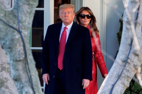 Donald Trump y su esposa Melania.