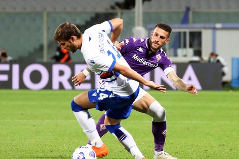 Serie A de Italia: sin Pezzella, Fiorentina cayó ante Sampdoria