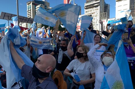 Marcha contra el gobierno: "Quiero que me digan gorila"