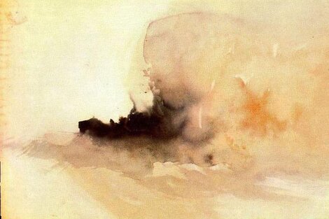 Barco ardiendo. William Turner, 1826.