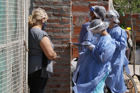 En lo que va del mes los equipos de salud municipal visitaron 1.285 familias. (Fuente: Prensa Gobernación)