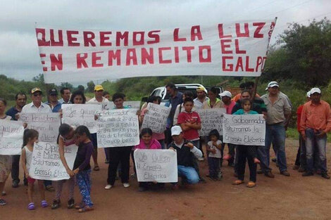 Familias campesinas de Remancito reclaman energía eléctrica