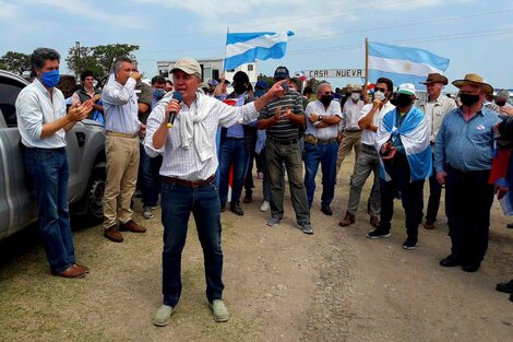 Los patrones rurales salieron a apoyar a Luis Etchevehere y convocaron a un banderazo para el domingo