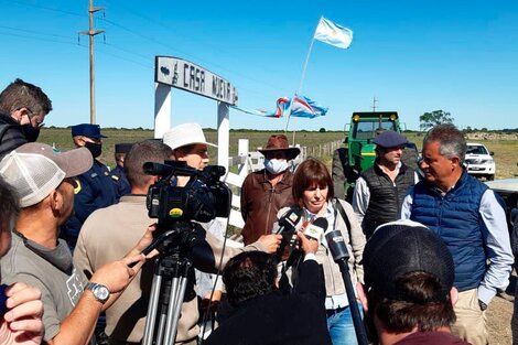 Patricia Bullrich fue a Santa Elena a hacer política con Luis Miguel Etchevehere