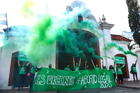 Aborto: reclamo de la Campaña frente a la Quinta de Olivos