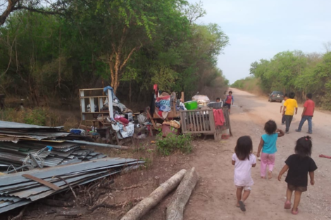 Comunidad wichí intimidada para que se vayan de la ruta tras un desalojo