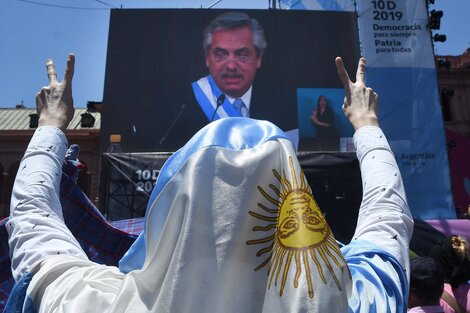 Las fotos de la asunción de Alberto Fernández