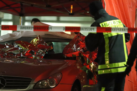 El auto del atacante de Hanau.