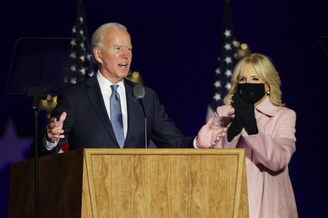 Joe Biden remarcó que no es Donald Trump el que decide quién ganó las elecciones en Estados Unidos