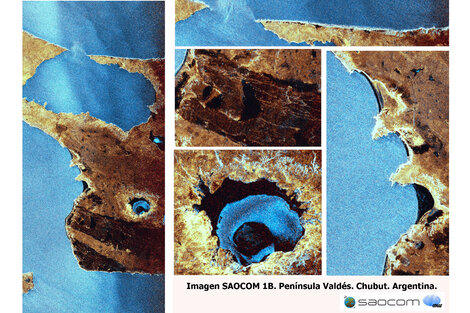 Las primeras imágenes tomadas por el satélite argentino Saocom 1B