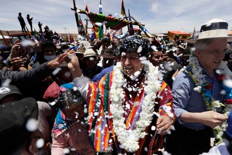 Caravana de reencuentro entre Evo Morales y su pueblo