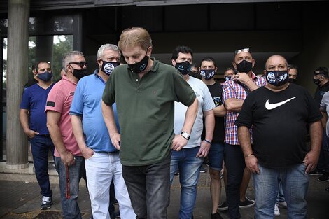 Copello y la comisión directiva de la UTA siguen con el paro. (Fuente: Andres Macera)
